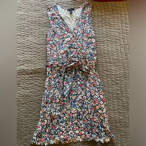 GAP Floral Print Fit and Flare Dress XS